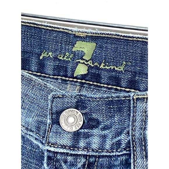 7 For All Mankind Jeans Womens 27 Boot Cut Medium Wash Low Rise Actual 29 x 29 - Picture 5 of 12